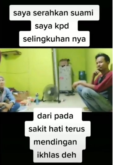 viral video istri serahkan suami ke pelakor