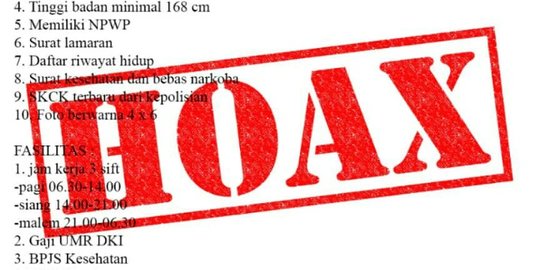 Cek Fakta Hoaks Informasi Lowongan Kerja Sebagai Pemandi Jenazah Di Rsud Pasar Rebo Merdeka Com