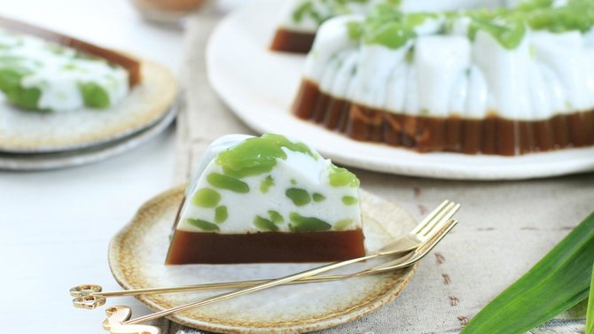 ilustrasi puding cendol