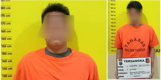 Ganjal ATM Milik Istri TNI, 2 Pemuda Kampar Dibekuk Polisi