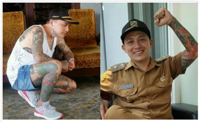 kades dari banjarnegara penuh tato