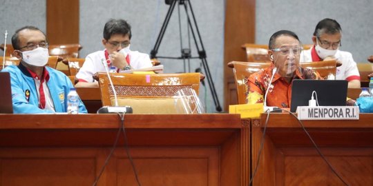 Raker dengan Komisi X DPR RI, Menpora Bahas RKA-K/L TA 2021