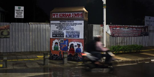 Jakarta Malam Hari Saat Pemberlakuan PSBB