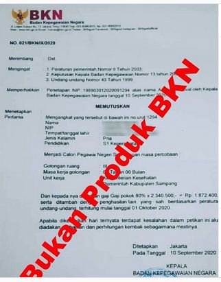 hoaks sk pengangkatan cpns kabupaten sampang