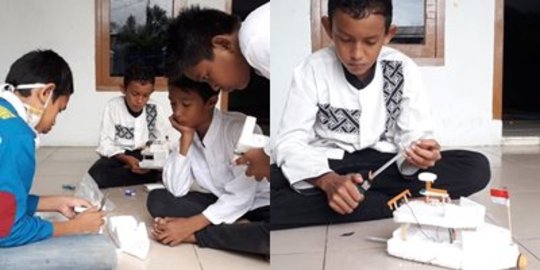 Inspiratif Banget, Anak Asuh Rumah Yatim di Aceh Bikin Mainan Daur Ulang Styrofoam