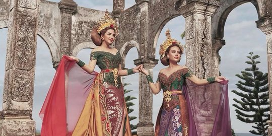 Bak Bidadari, Ini 5 Potret Ashanty dan Aurel Hermansyah Pakai Busana Adat Bali