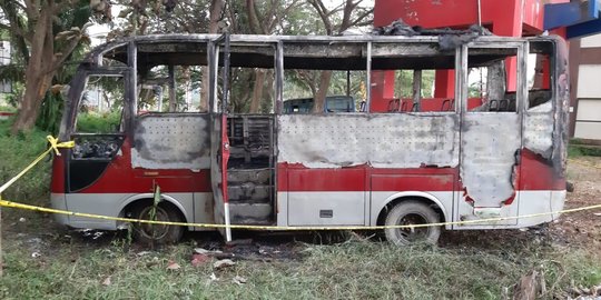 3 Pelajar Iseng Main Korek Gas, Bus Dinas Pemda Pasangkayu Terbakar
