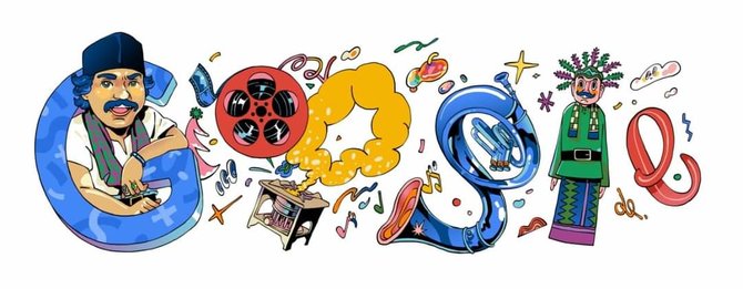 doodle google benyamin sueb seniman betawi
