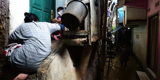 Pemukiman Warga di Kebon Pala Terendam Banjir