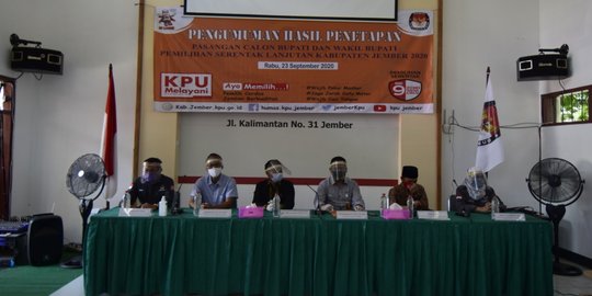 KPU Tetapkan Tiga Paslon Bertarung di Pilkada Jember