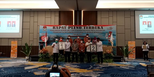 Pilgub Bengkulu 2020, Helmi-Muslihan Nomor Urut 1 dan Rohidin-Rosjonsyah No 2