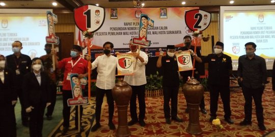 Pilkada Solo, Gibran-Teguh Dapat Nomor Urut 1, Bajo Nomor 2