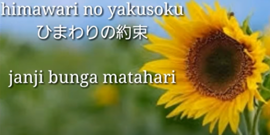 Lirik Lagu Himawari No Yakusoku Motohiro Hata Merdeka Com