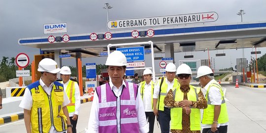 Diresmikan Jokowi, Tol Pekanbaru-Dumai Bakal Dongkrak Ekonomi Riau