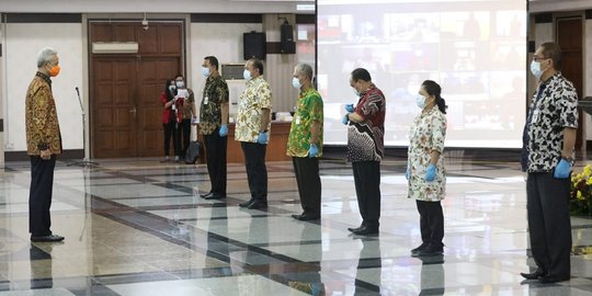 Gubernur Ganjar Lantik Enam Pejabat Jadi Pjs Wali Kota Bupati