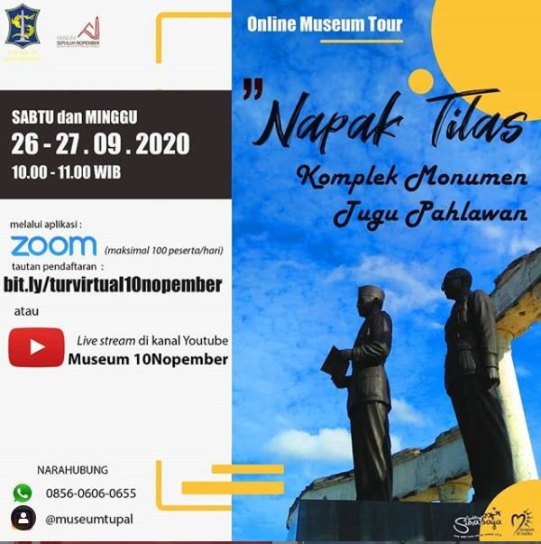 online museum tour kompleks monumen tugu pahlawan surabaya