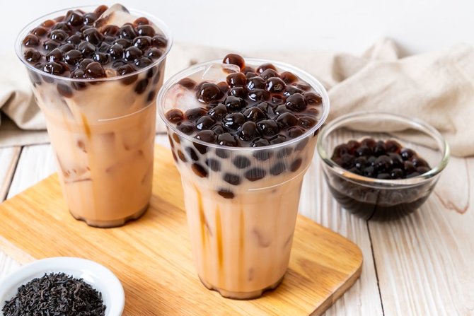 ilustrasi bubble tea