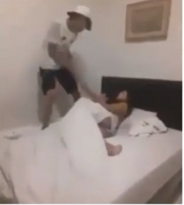 viral wanita kepergok ngamar bareng pria lain