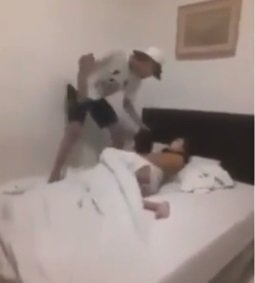 viral wanita kepergok ngamar bareng pria lain
