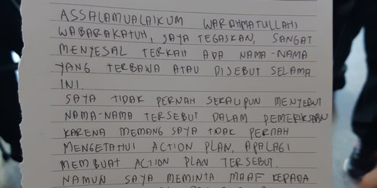 Jaksa Pinangki Tulis Surat Permohonan Maaf ke Eks Ketua MA dan Jaksa Agung