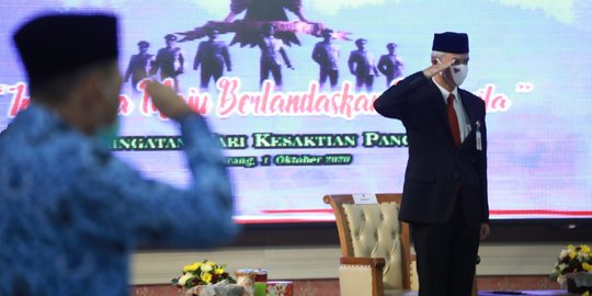 Gubernur Ganjar Minta Negara Tindak Tegas Pihak yang Ingin Ganggu Pancasila