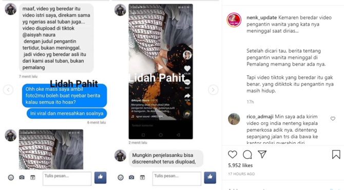 tangkapan layar instagram nenkupdate