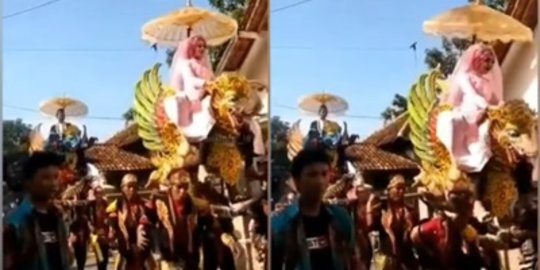 Diarak Naik Kuda-kudaan Saat Acara Pernikahan, Pengantin Wanita Jatuh Sampai Pingsan