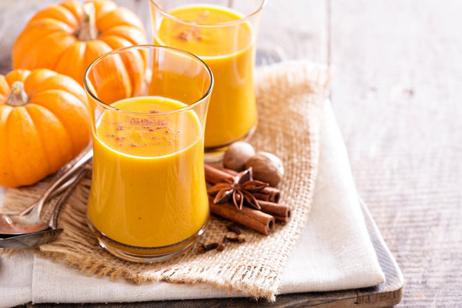 ilustrasi pumpkin smoothie