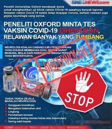 informasi tidak benar peneliti oxford minta uji klinis vaksin covid 19 dihentikan