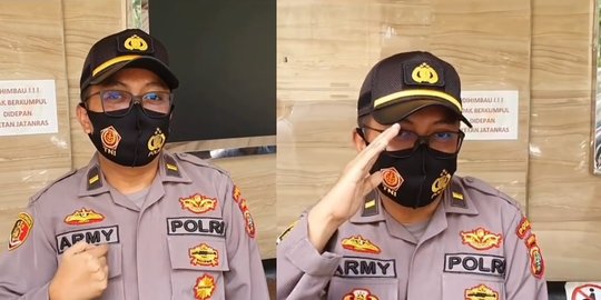 Bentuk Nyata Sinergitas TNI-POLRI, Anggota Kepolisian Ini Miliki Nama 'Army'