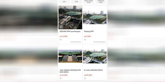 Tanggapan Sekjen DPR soal Beredar 'Jual Murah Gedung DPR dan Isinya' Dijual Online