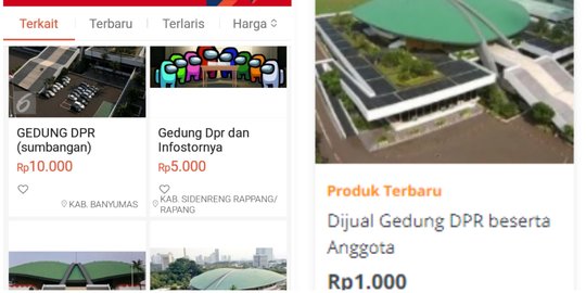 Usai RUU Cipta Kerja Disahkan, Bermunculan Iklan Jual Gedung DPR