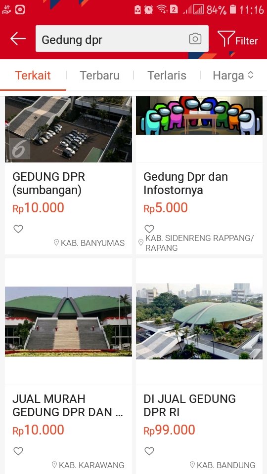 muncul bermunculan iklan jual gedung dpr