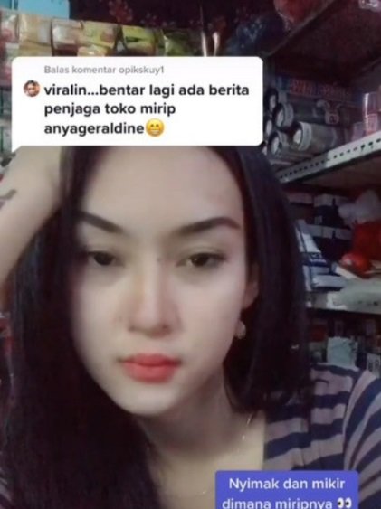 penjaga warung cantik kayak anya geraldine