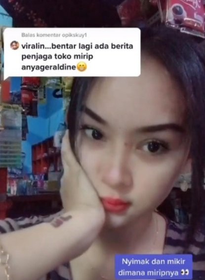 penjaga warung cantik kayak anya geraldine