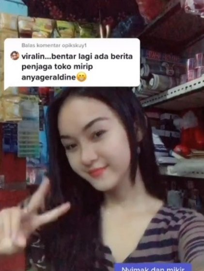 penjaga warung cantik kayak anya geraldine