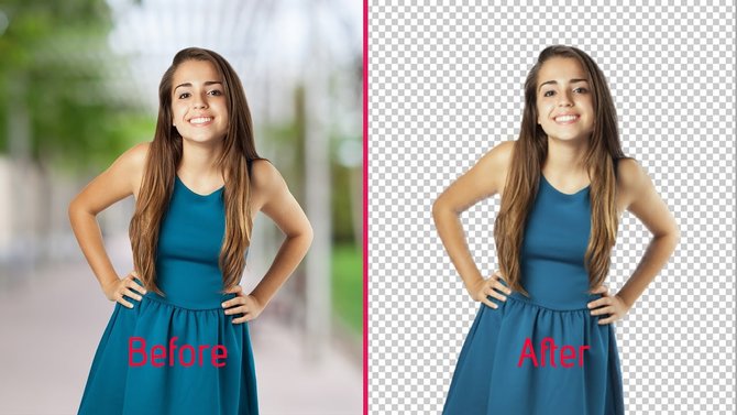 ilustrasi aplikasi ubah background foto