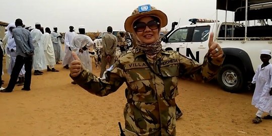 Jadi Komandan PBB Wanita Pertama, Ini Potret Letkol Revilla Oulina saat Bertugas