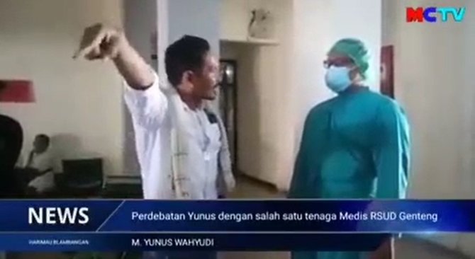 aktivis anti masker asal banyuwangi bersitegang dengan petugas medis