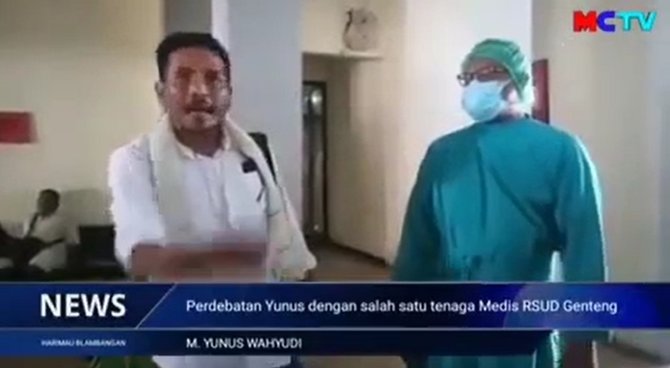 aktivis anti masker asal banyuwangi bersitegang dengan petugas medis