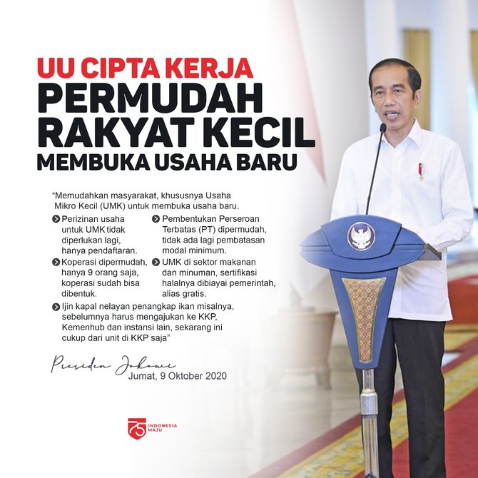 Penjelasan Lengkap Jokowi Manfaat Uu Cipta Kerja Untuk Masyarakat Merdeka Com
