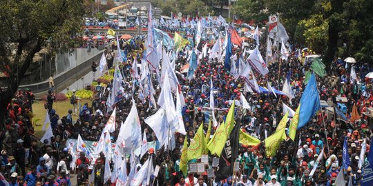 Buruh Bakal Demo Tolak UU Cipta Kerja di Istana Lima Hari Berturut-turut
