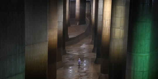 Penampakan Tangki Raksasa Bawah Tanah untuk Tangkal Banjir di Tokyo