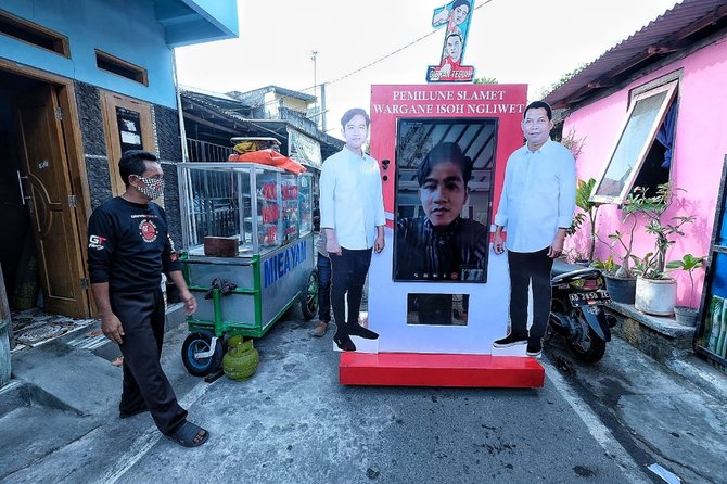 gibran kampanye virtual di kelurahan kadipiro banjarsari