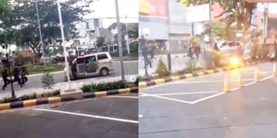 Viral Video Detik-Detik Ambulans Dikejar dan Ditembaki Polisi, Jalannya Sampai Mundur