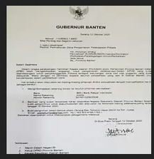 hoaks surat bantuan dana pengamanan pilkada dari gubernur banten