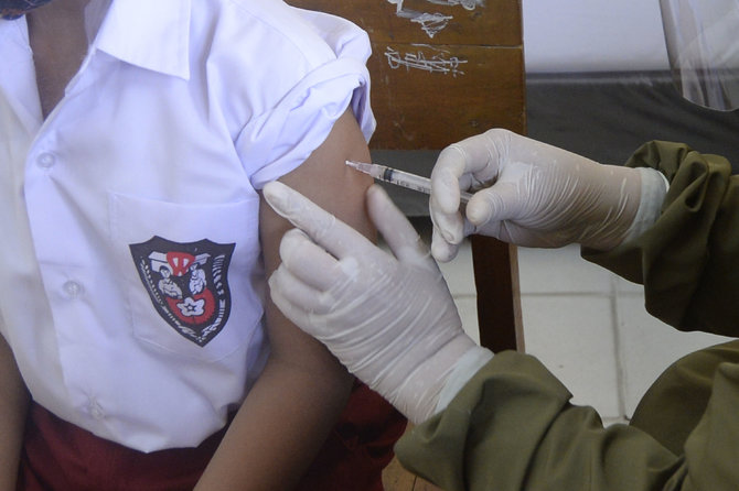imunisasi campak di ciputat