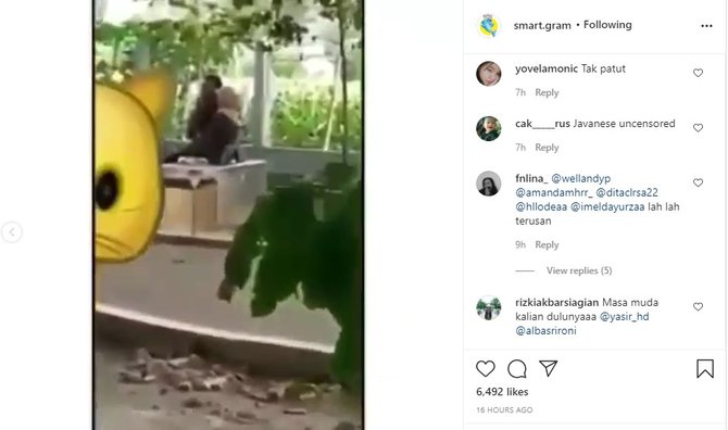 sepasang kekasih lakukan tindakan tak senonoh di taman kelono sewandono ponorogo