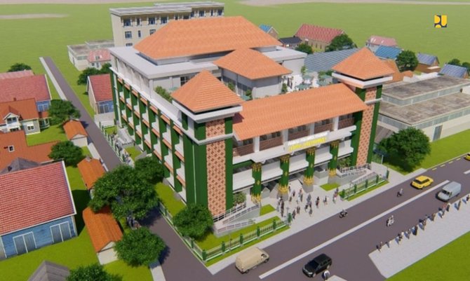 bangunan baru pasar prawirotaman yogyakarta