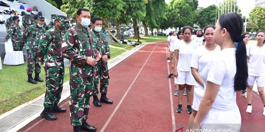 Kasal Seleksi Penerimaan Prajurit dari Relawan Covid-19 di Wisma Atlet